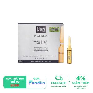 Ampoule Vitamin C nguyên chất chống lão hóa MartiDerm Platinum Photo Age HA+