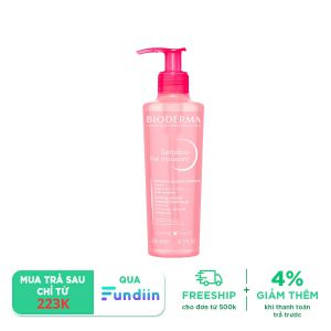 Gel rửa mặt tạo bọt giảm mụn, thâm dành cho da nhạy cảm Bioderma Sensibio Gel Moussant