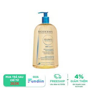 Dầu tắm dưỡng ẩm và làm dịu da Bioderma Atoderm Huile de douche