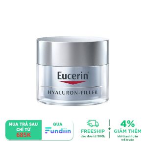 Kem dưỡng ngăn ngừa lão hóa ban đêm Eucerin Anti-Age Hyaluron Filler Night Cream 50ml