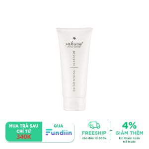 Sữa rửa mặt trắng da Sakura Whitening Facial Cleanser