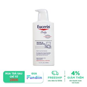 Sữa Tắm Gội Dịu Nhẹ Cho Bé Eucerin Baby Wash & Shampoo