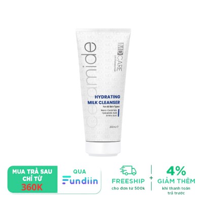 Sữa rửa mặt dịu nhẹ & cấp ẩm cho da nhạy cảm MD CARE Hydrating Milk Cleanser Sữa rửa mặt dịu nhẹ & cấp ẩm cho da nhạy cảm MD CARE Hydrating Milk Cleanser